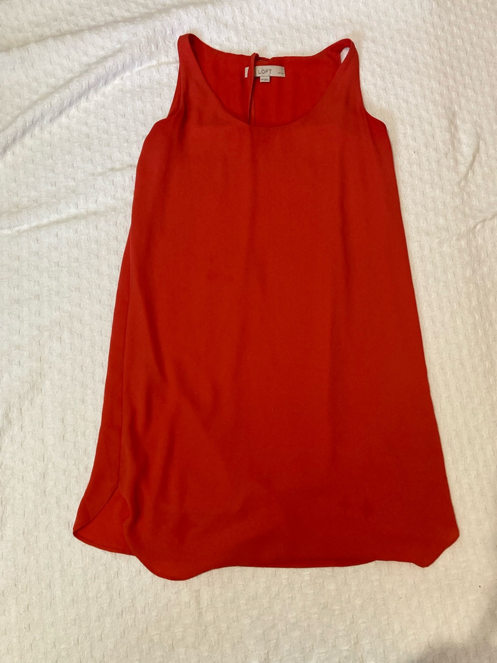 LOFT Orange Sleeveless Dress